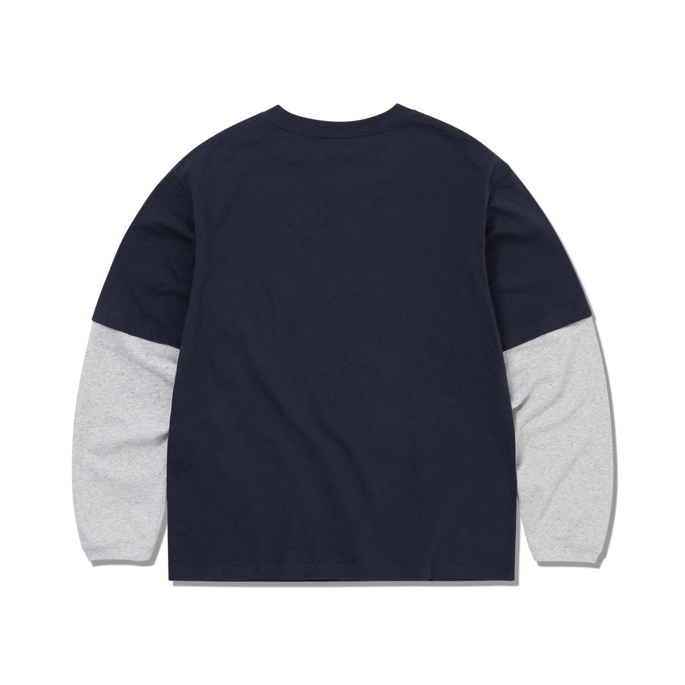 Layered L/S Tee Navy | SUBTYPE
