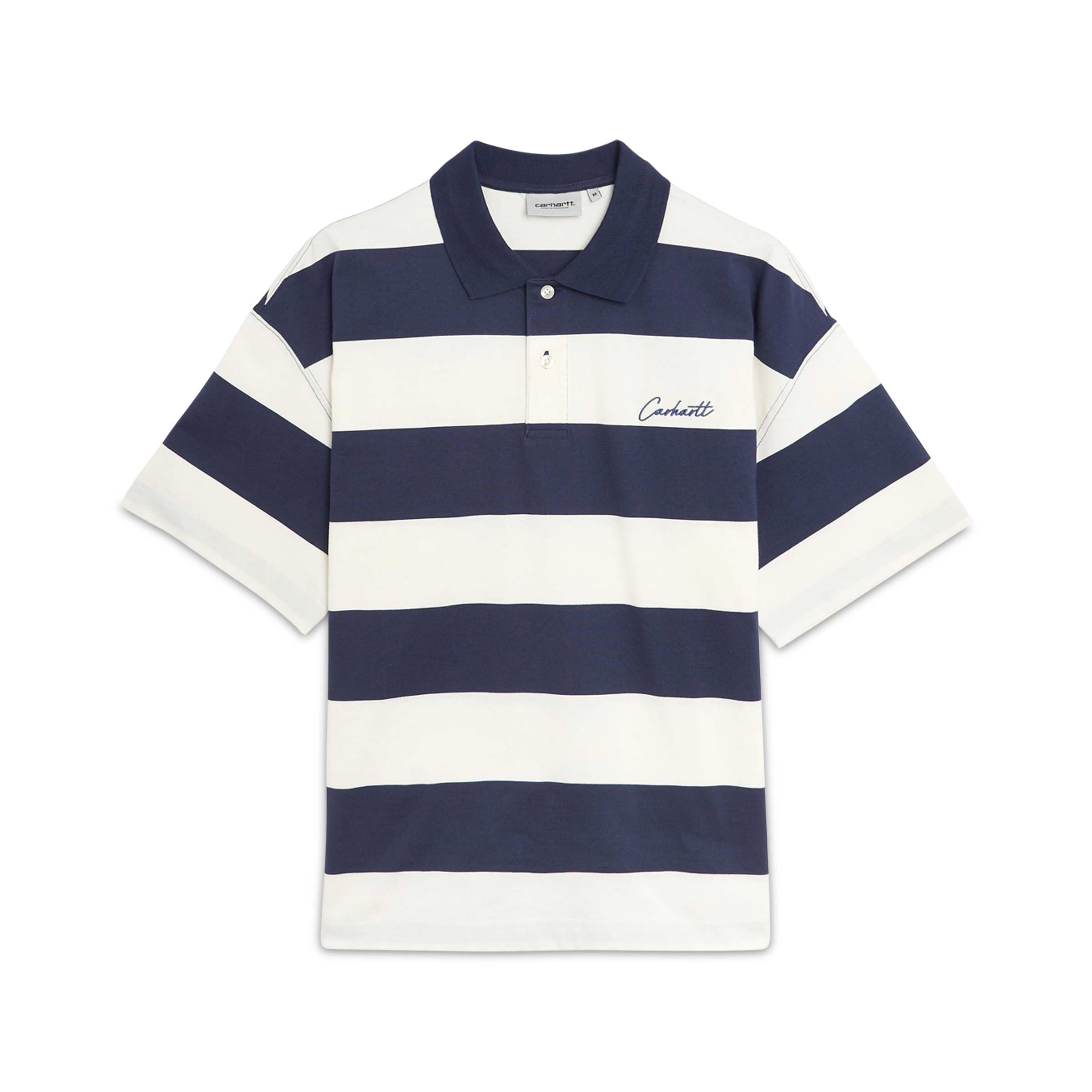 S/S Delray Polo Shirt Delray Stripe, Blue | SUBTYPE