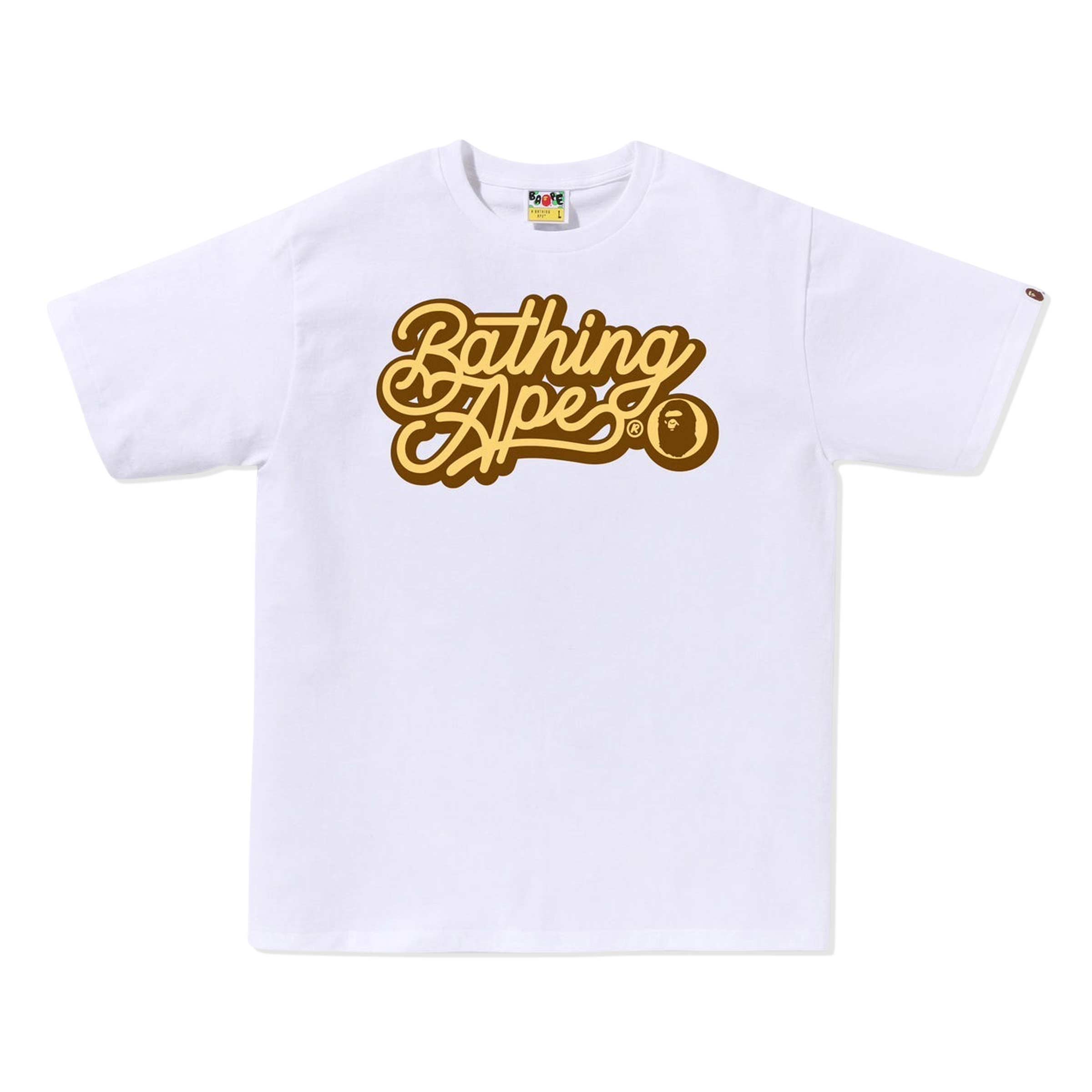 【A BATHING APE】4色展開 BATHING APE SCRIPT LOGO TEE UNISEX 0ZXTEM056101OWHK-pdp-1.jpg?v=
