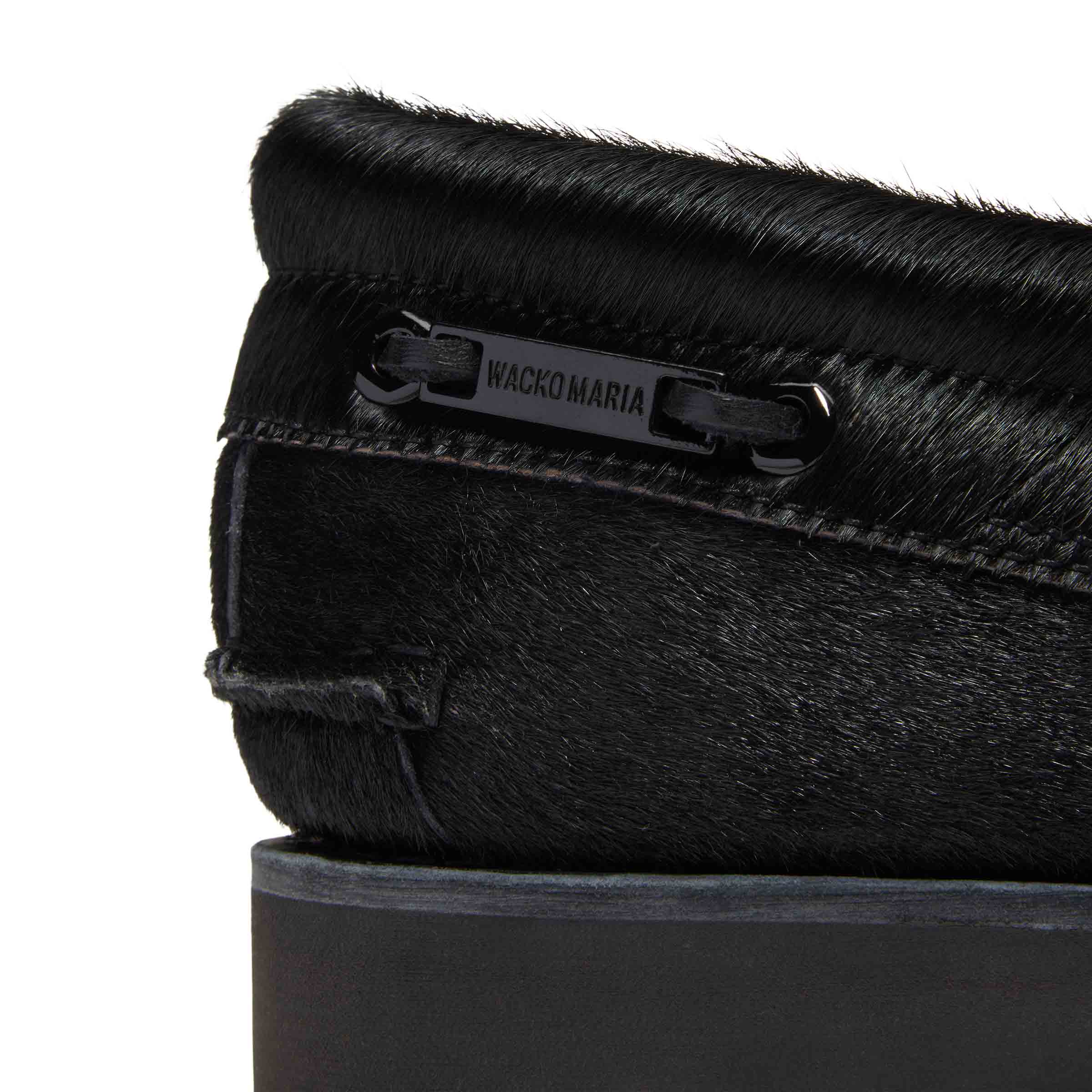 Wacko Maria 3-Eye Boat Shoe BLACK HAIR ON | SUBTYPE