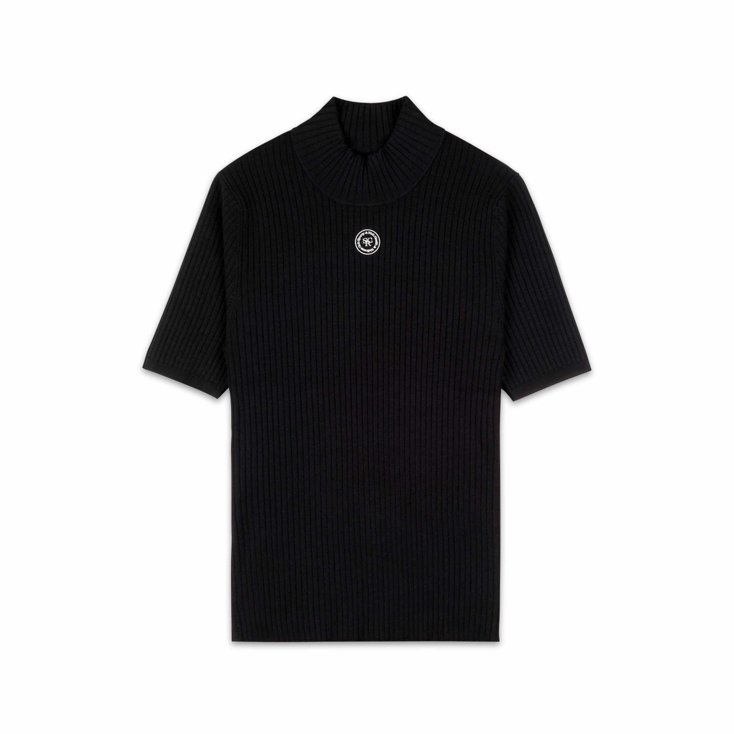 Ribbed T Shirt Black SUBTYPE ribbed-t-shirt-black-subtype