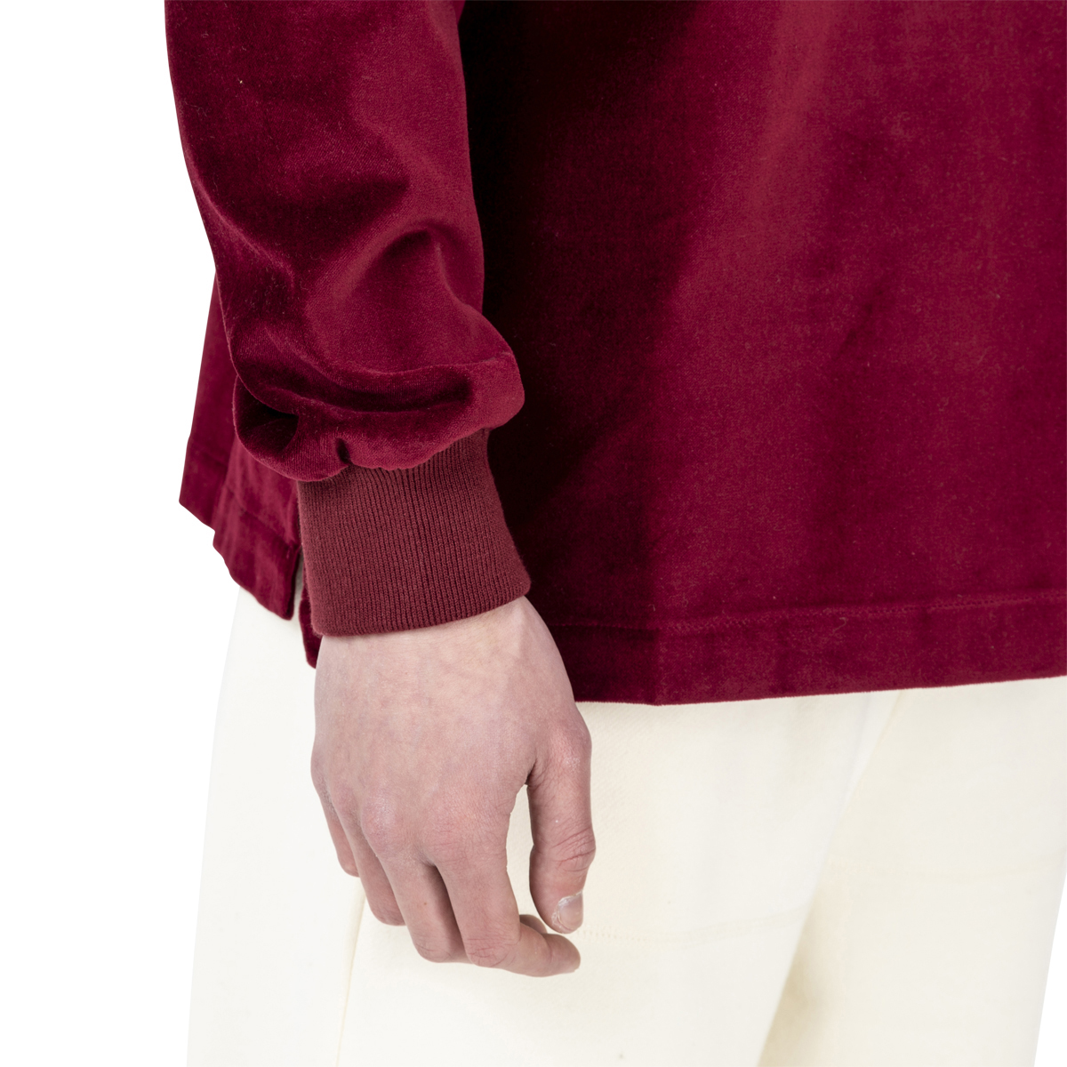 Drôle De Monsieur Velvet Paneled Poloshirt