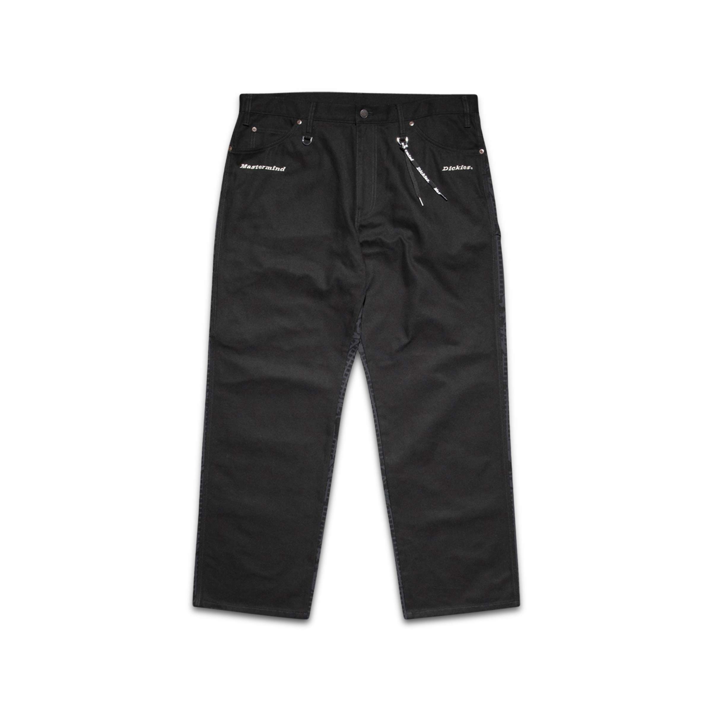 mastermind JAPAN Straight Leg Trousers Black | SUBTYPE