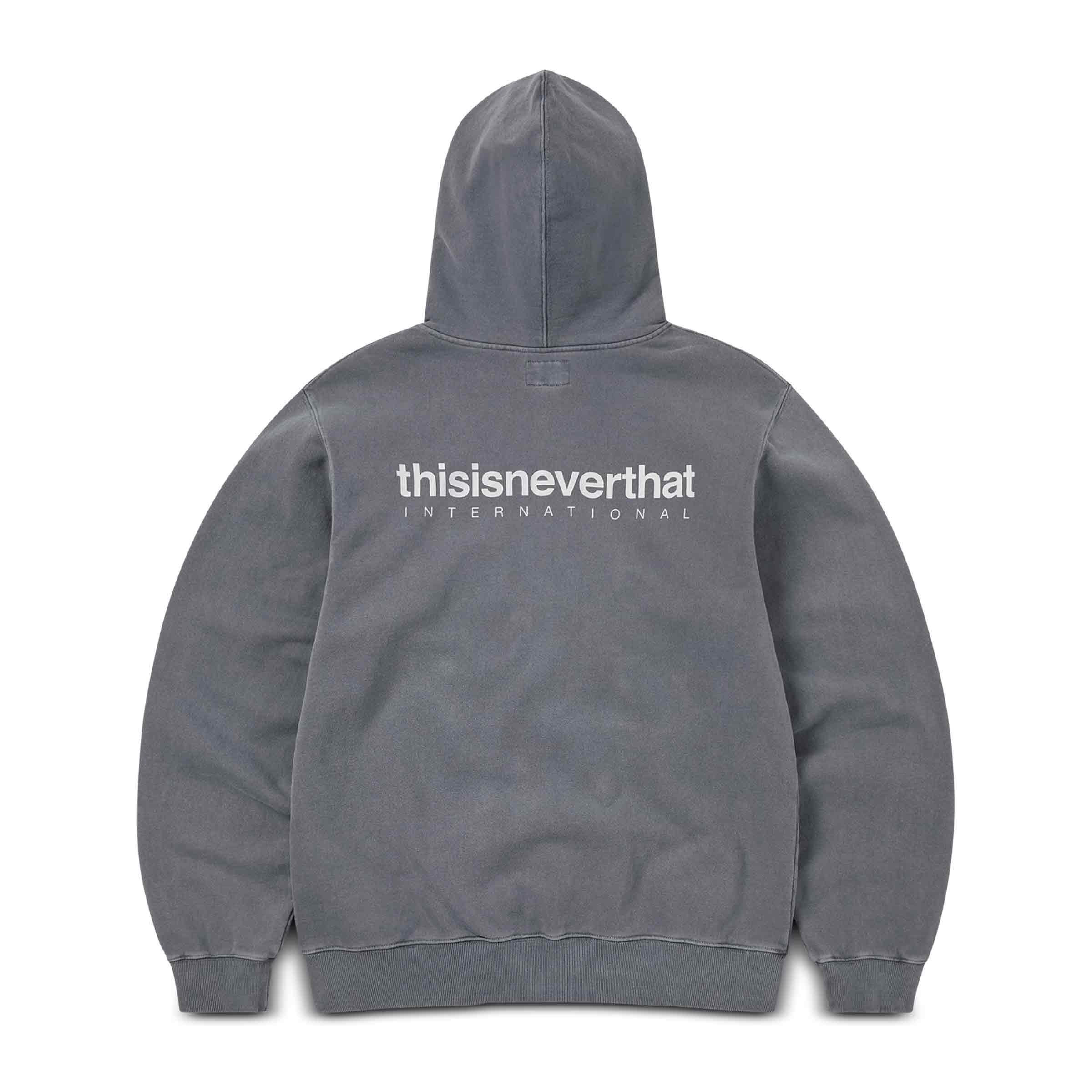 INTL. Logo Zip Up Hoodie Off Black | SUBTYPE