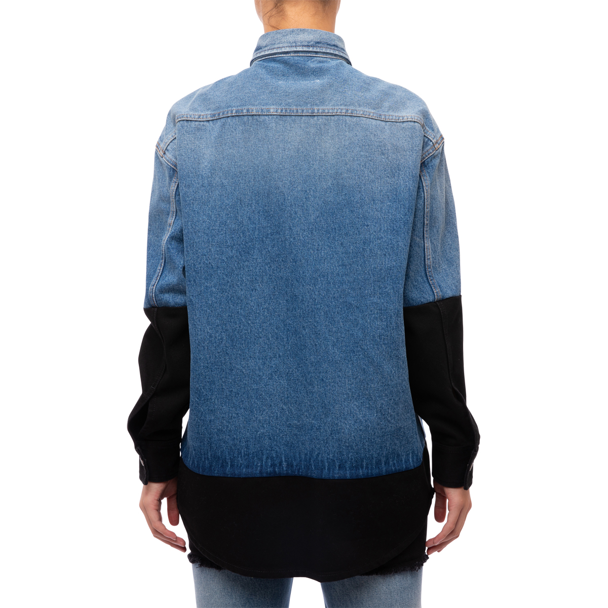MM6 Maison Margiela 14 Oz Spliced Denim Shirt