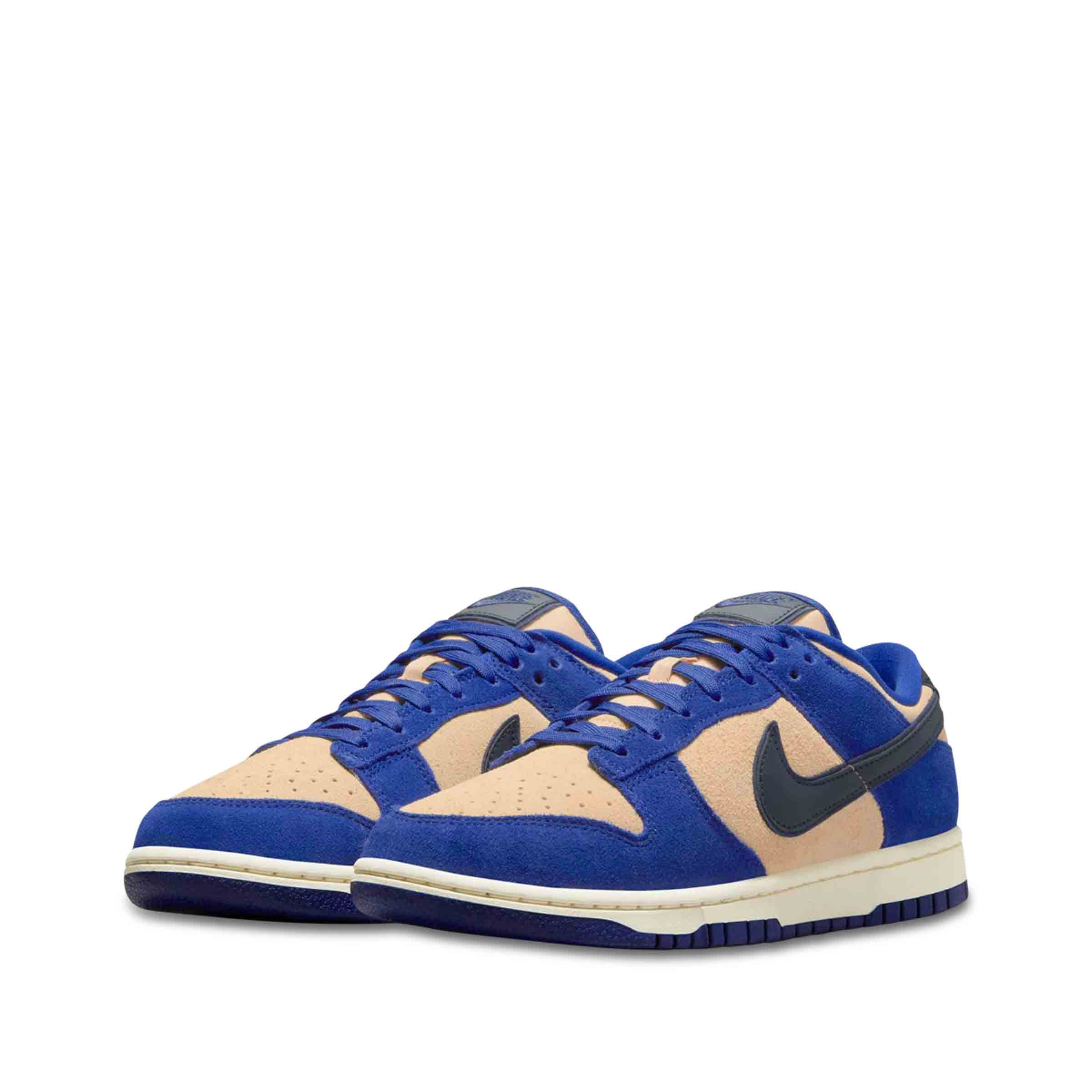 Nike WOMEN'S DUNK LOW LX 'BLUE SUEDE' Deep Royal Blue/Dark Obsidian-Sesame  | SUBTYPE