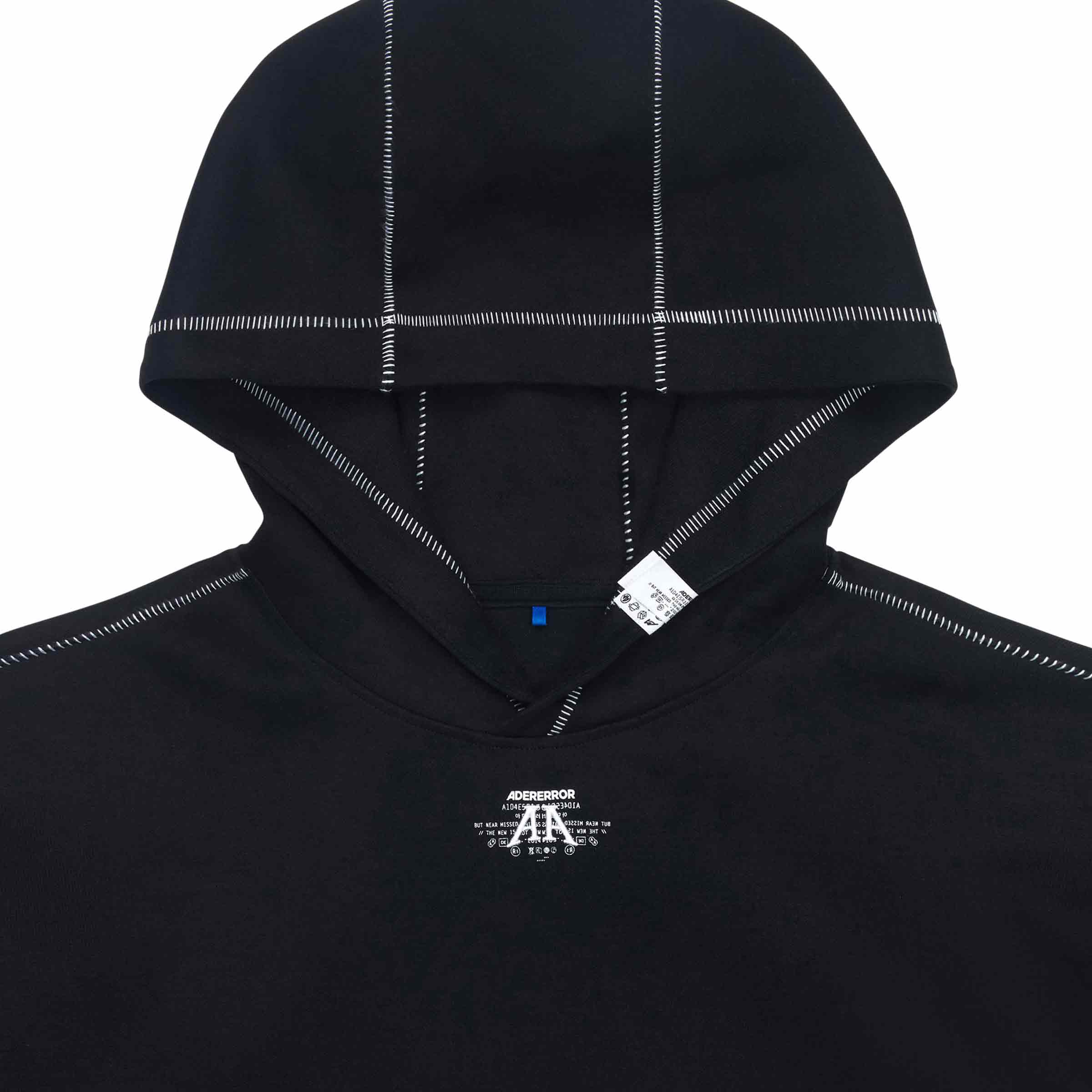 ★ADERERROR★ Fluic logo hoodie Noir ADER AderSpace # Shop #
