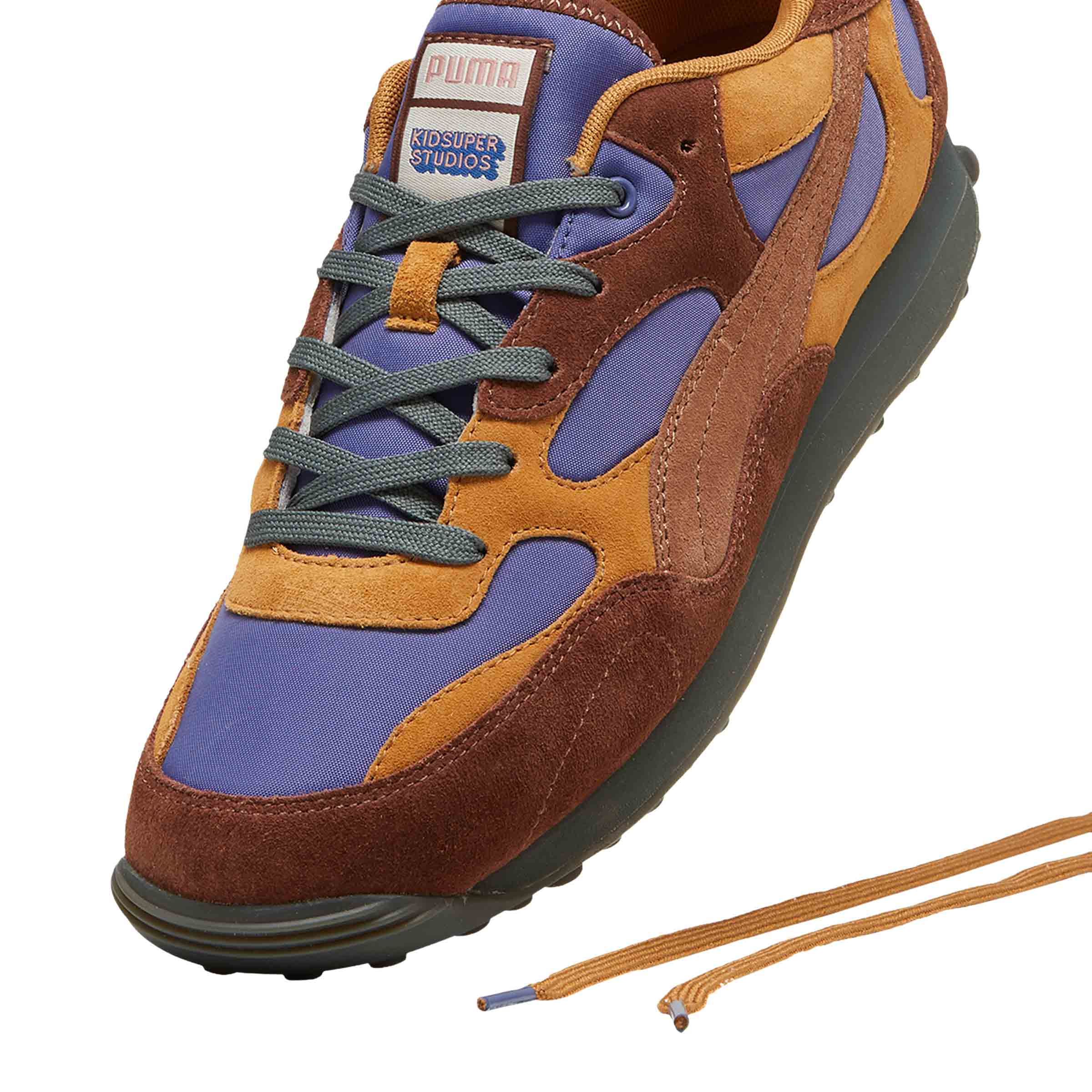 スニーカー ^PUMA^ Easy Rider Kid Super Chocolate Tart Brown Mushroom 39 Puma x KidSuper Easy Rider [Chocotart / Brown Mushroom]