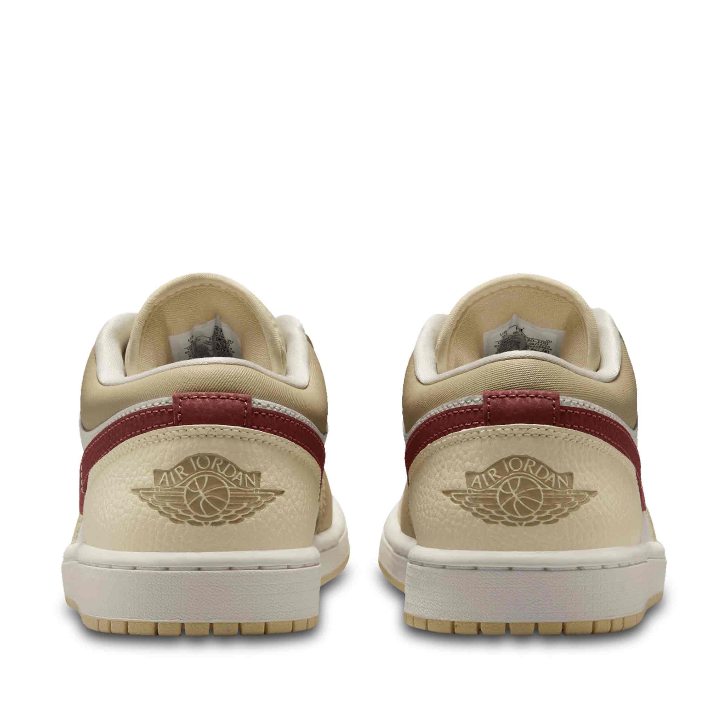 Women's Air Jordan 1 Low Summit White/Red Sepia-Desert Khaki