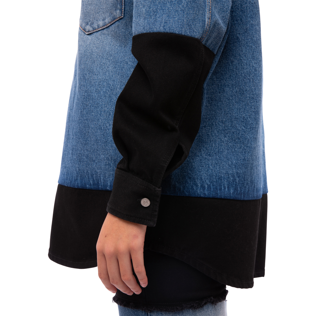 MM6 Maison Margiela 14 Oz Spliced Denim Shirt
