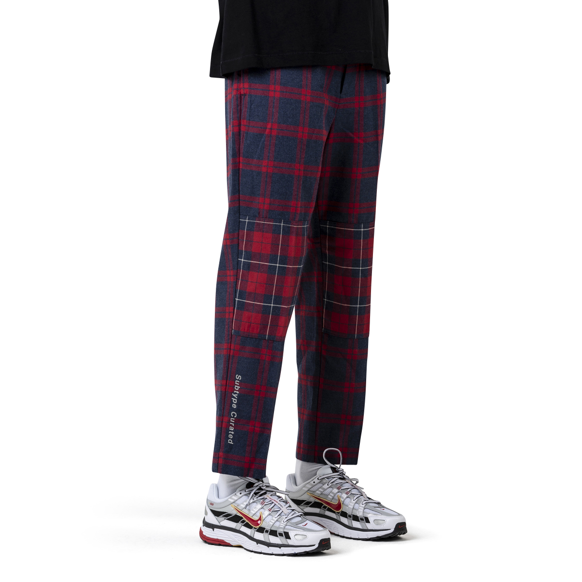 SUBTYPE CURATED Japanese Cotton Red Check Pants