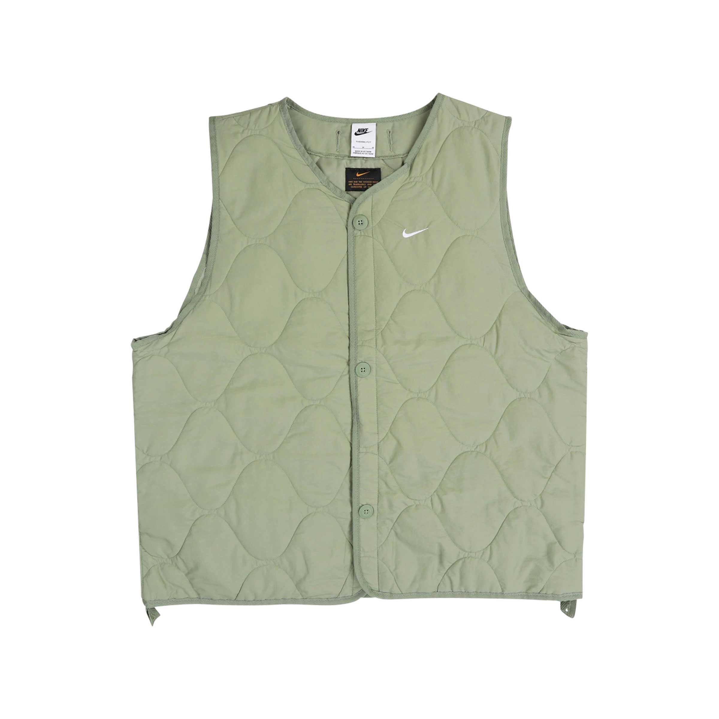 Woven Insulated Military Vest Oil Green/White SUBTYPE