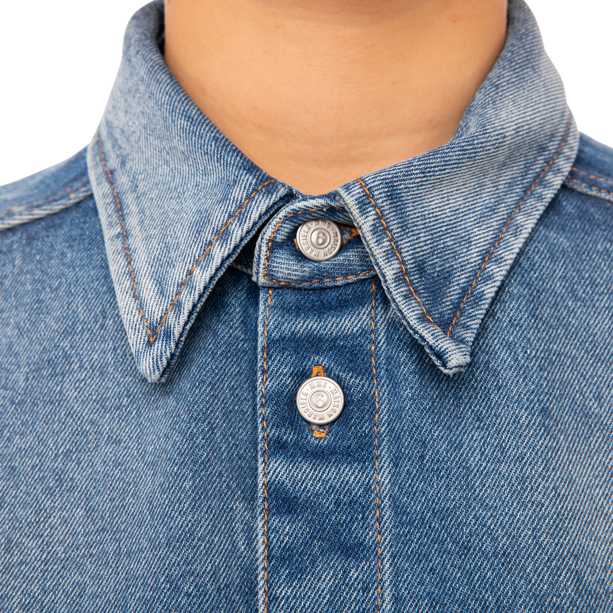 MM6 Maison Margiela 14 Oz Spliced Denim Shirt