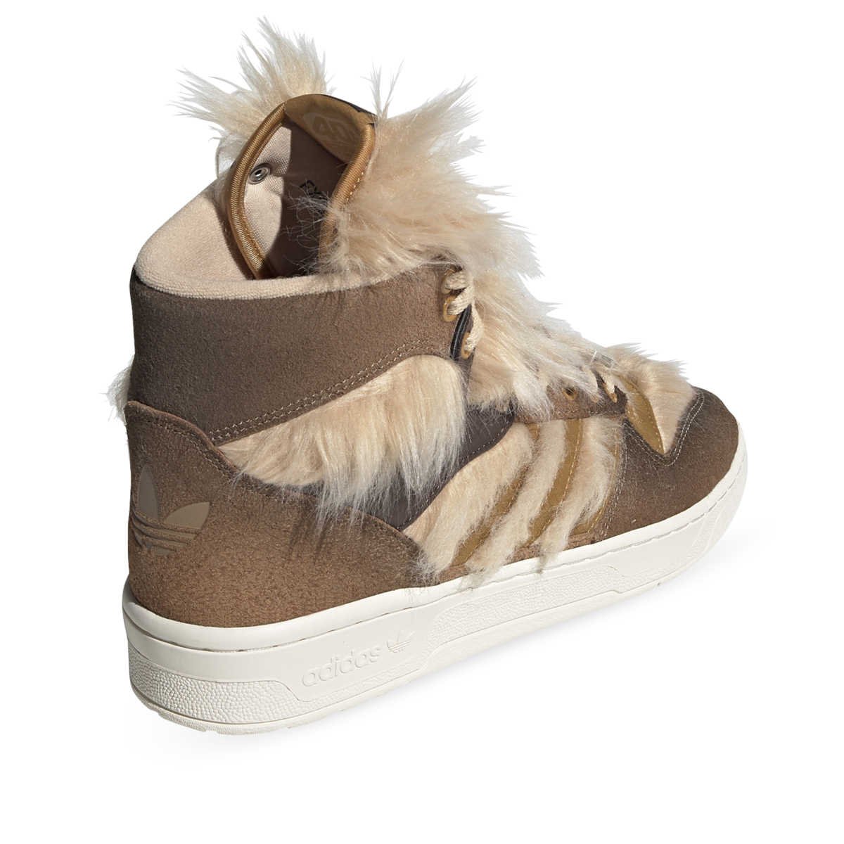 adidas Rivalry Hi Star Wars 'Chewbaca' Raw Desert/Mesa/Chalk White Back Angle