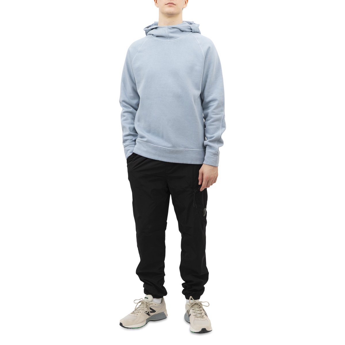 CP Company Hand Fleece Logo Lens Hoodie
