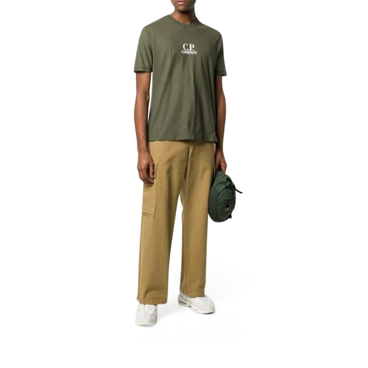 CP Company Garment Dyed No Gravity Jersey Logo T-Shirt