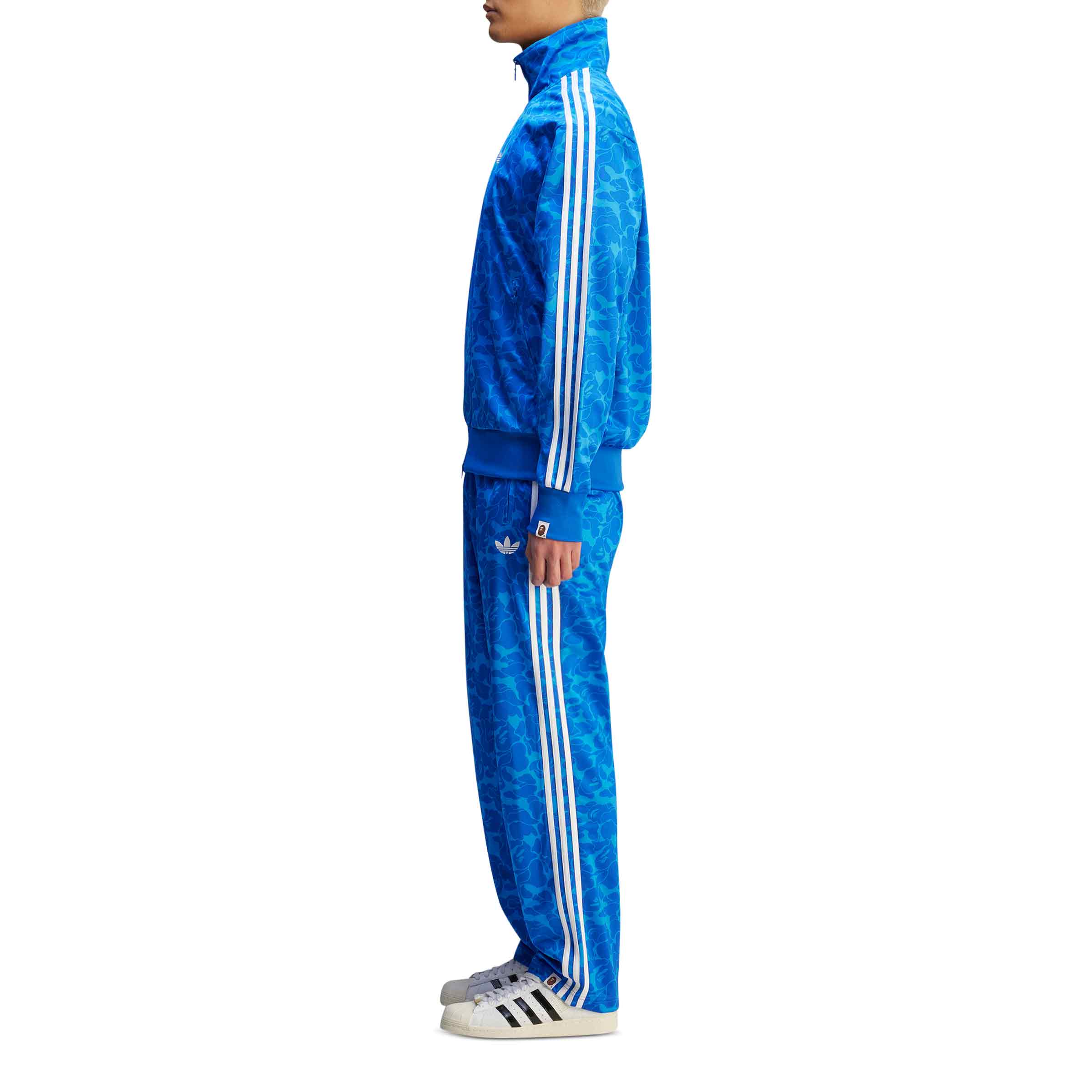 x A Bathing Ape Allover Print Track Top Blue | SUBTYPE