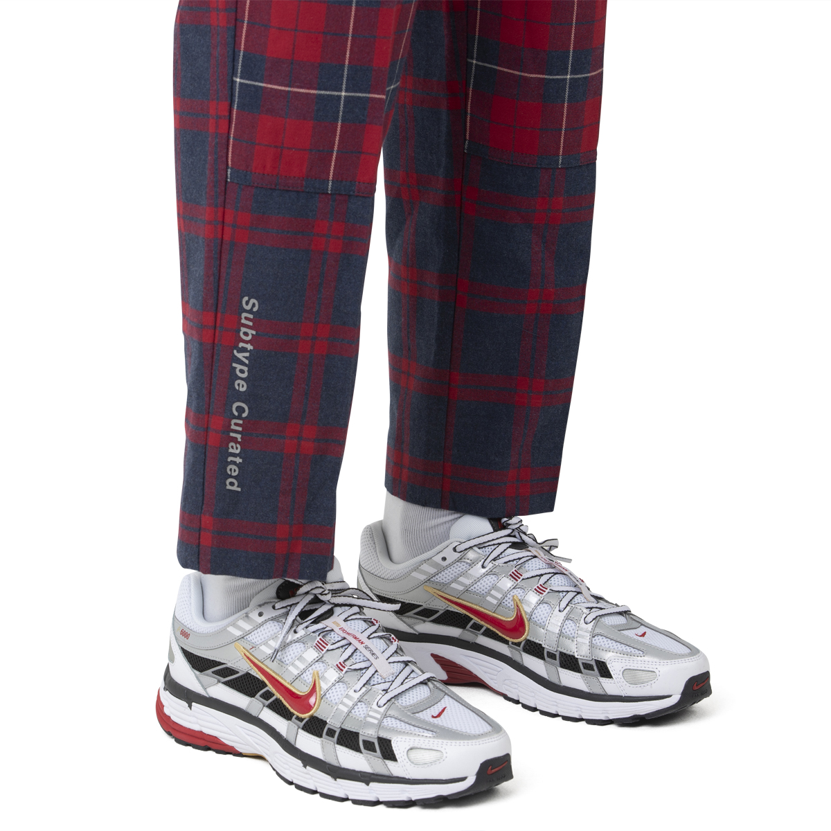 SUBTYPE CURATED Japanese Cotton Red Check Pants