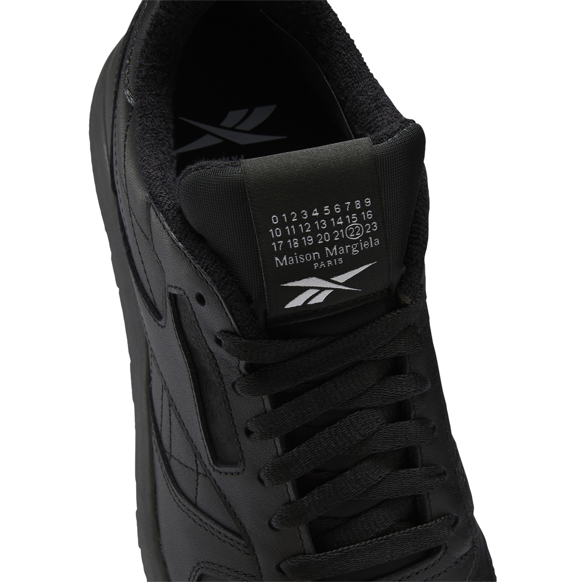 Maison Margiela X Reebok Project 0 CL Classic Leather Tabis Black Top