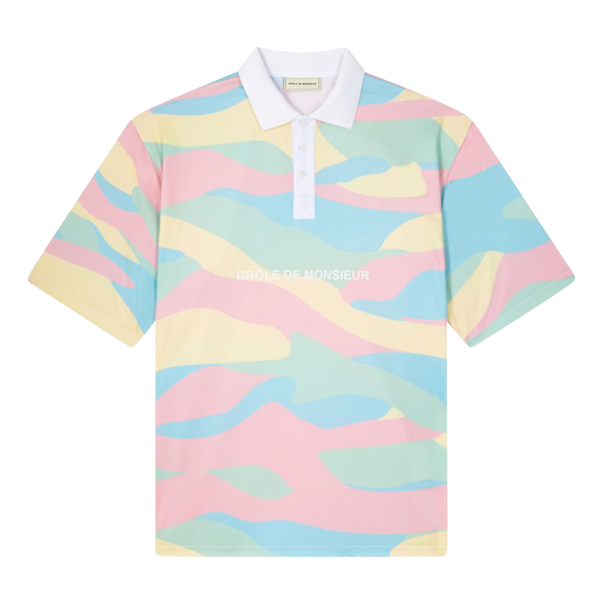 Drôle De Monsieur Mesh 'Ice Cream' Polo Shirt