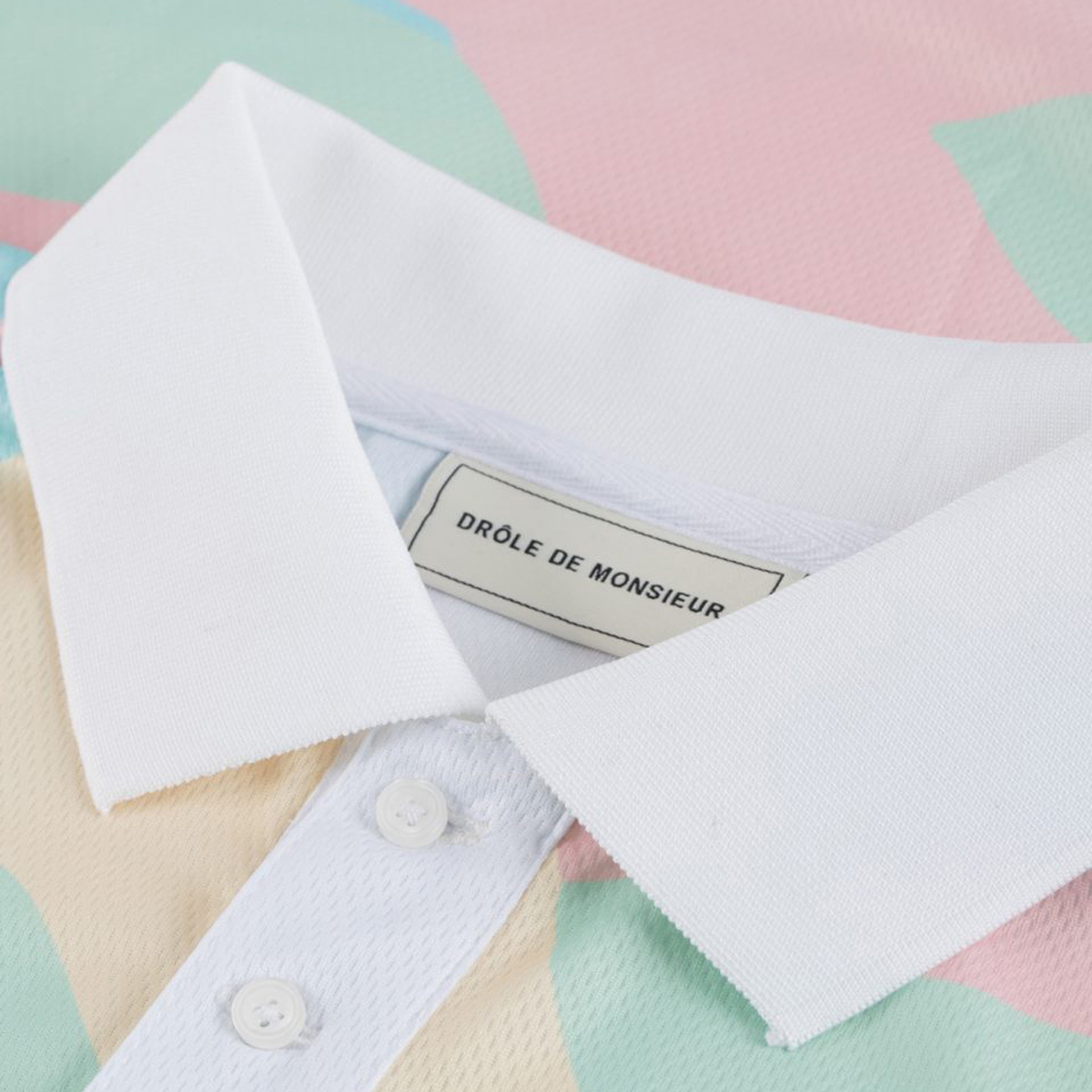 Drôle De Monsieur Mesh 'Ice Cream' Polo Shirt