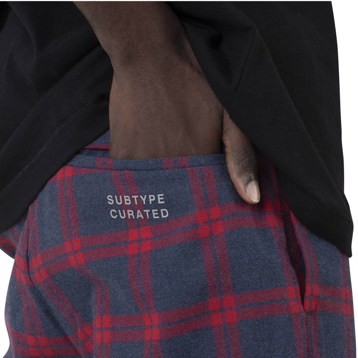 SUBTYPE CURATED Japanese Cotton Red Check Pants