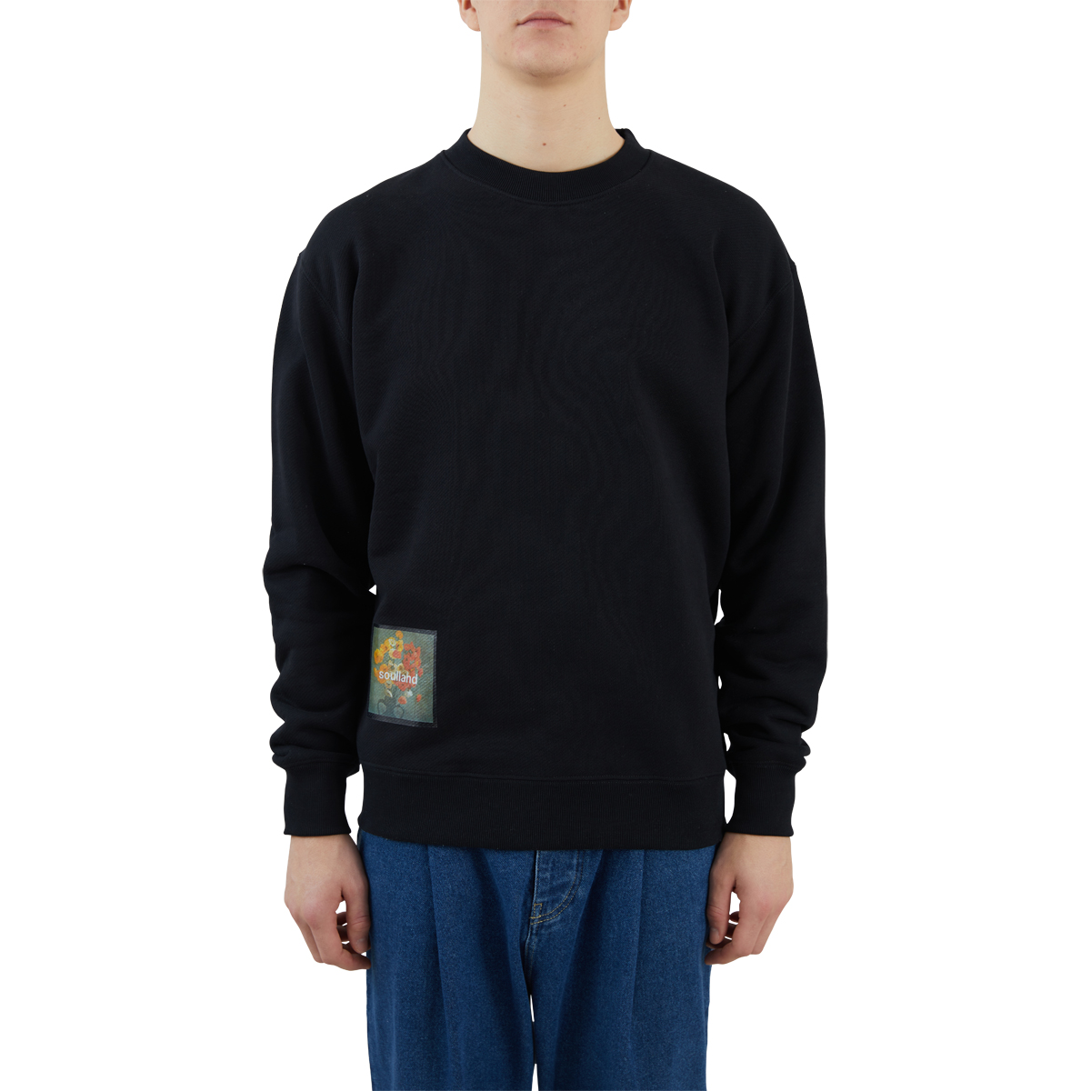 soulland Stilleben Square Sweatshirt Black Front