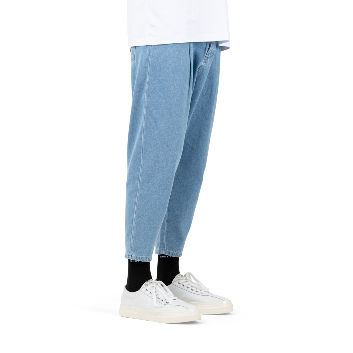 Drôle De Monsieur Denim Cropped Pants