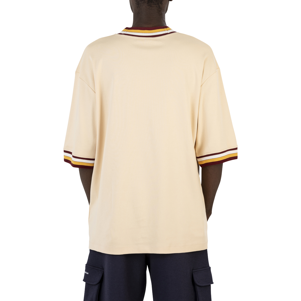 Drole De Monsieur Striped Collar T-Shirt