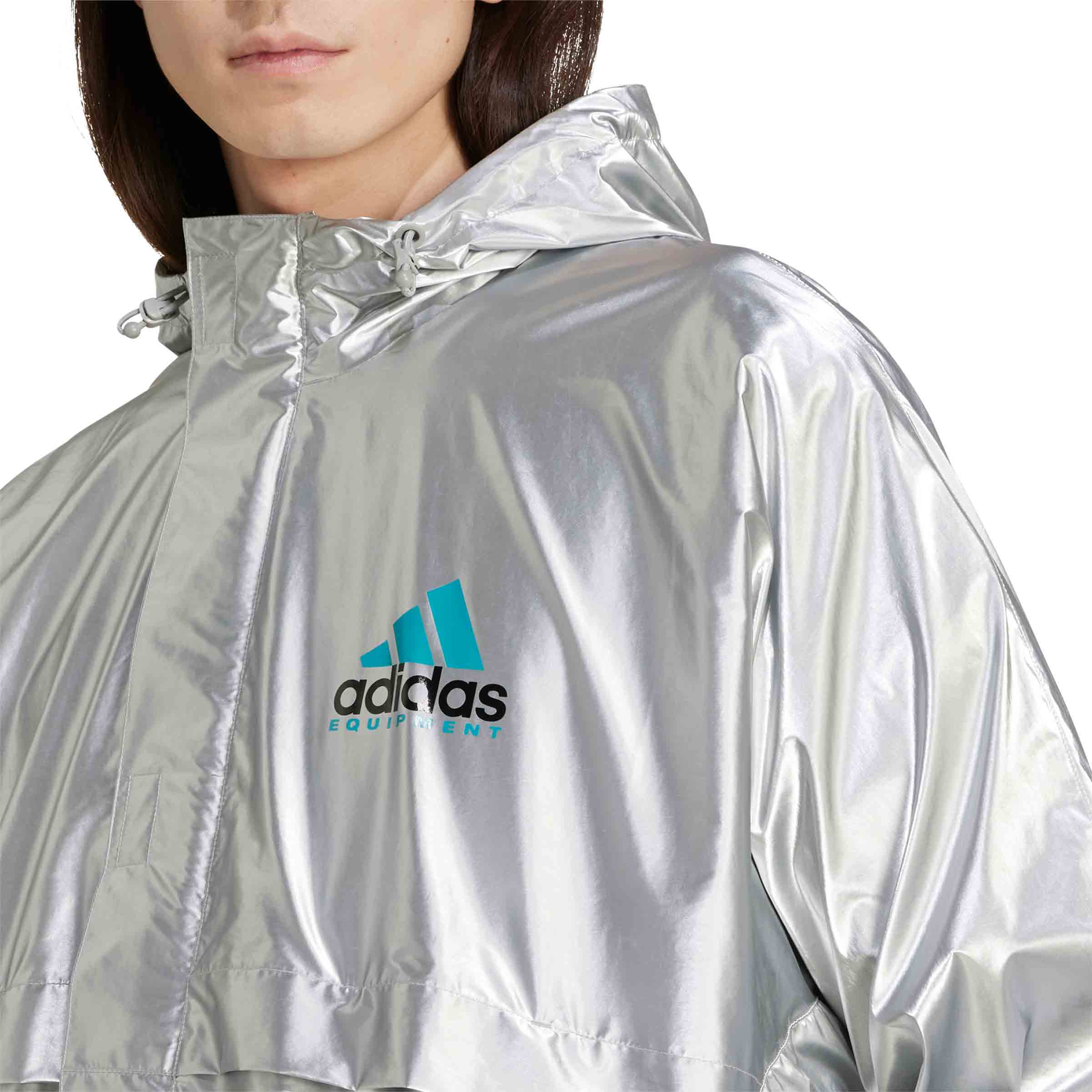  eqt llic windbreaker M シルバー EQT Metallic Windbreaker Silver Met. | SUBTYPE