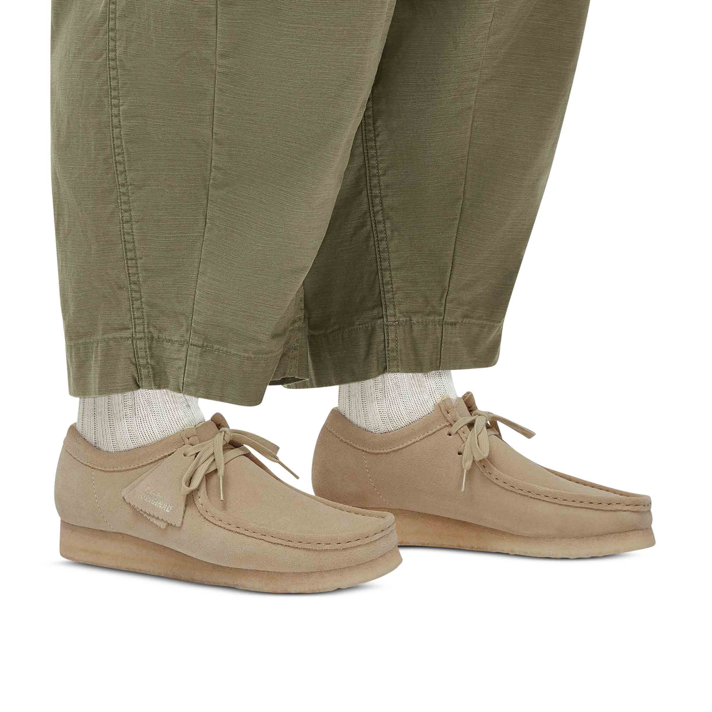 靴 Clarks Originals Wallabe Maple Suede Men's shoes Clarks Originals Wallabee Maple Stripe (26185672