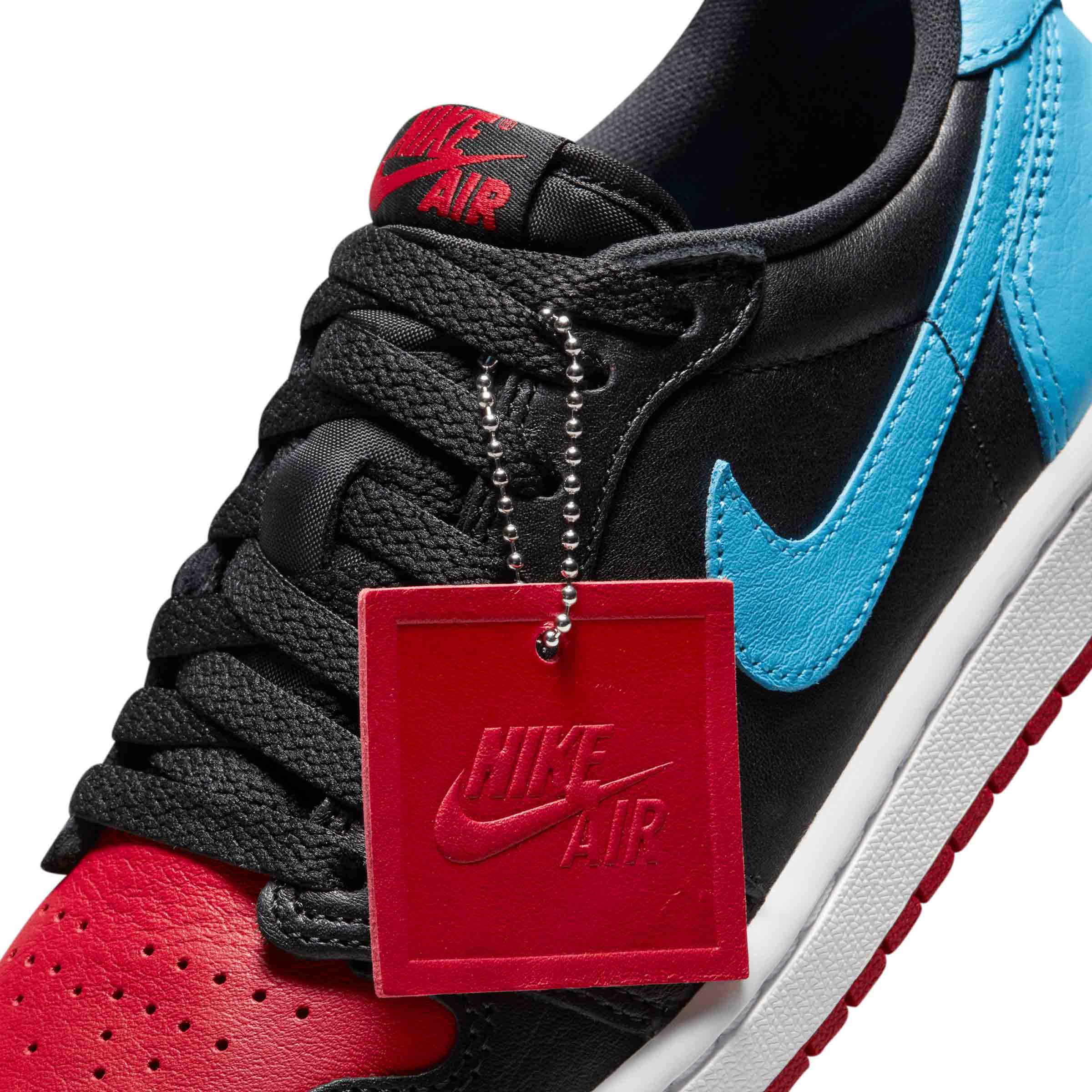 WOMEN S AIR JORDAN 1 LOW OG UNC TO CHICAGO Black Dk Powder Blue Gym 